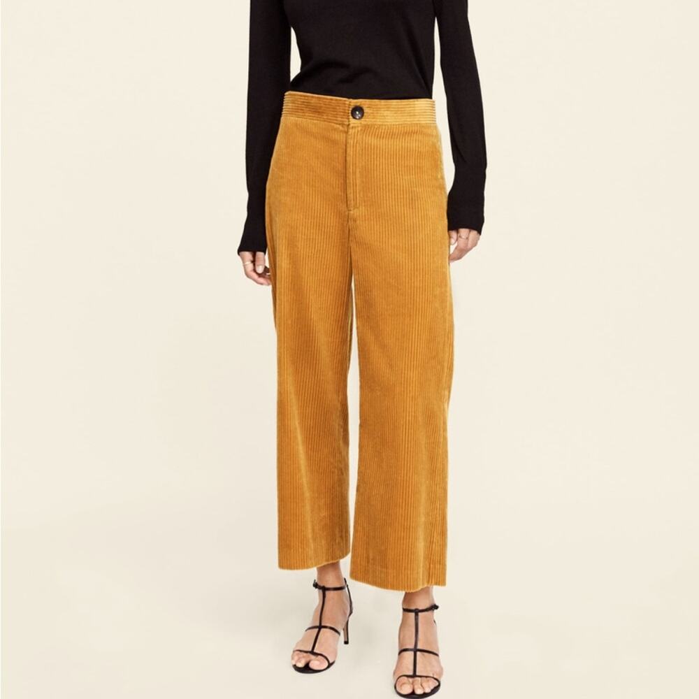 Zara Mustard Wide Leg Pants